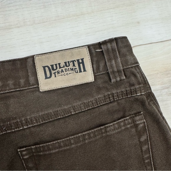Duluth Trading Co. Carpenter canvas, utility blue collar workwear pants Sz 32x30 - Picture 5 of 7